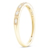 Thumbnail Image 2 of 1/15 CT. T.W. Baguette Diamond Vintage-Style Stackable Anniversary Band in 10K Gold
