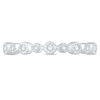 Thumbnail Image 3 of 1/15 CT. T.W. Diamond Alternating Vintage-Style Stackable Anniversary Band in 10K White Gold