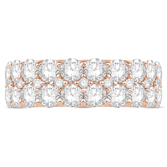 2-1/2 CT. T.w. Certified Lab-Grown Diamond Double Row Anniversary Band in 14K Rose Gold (F/Si2)