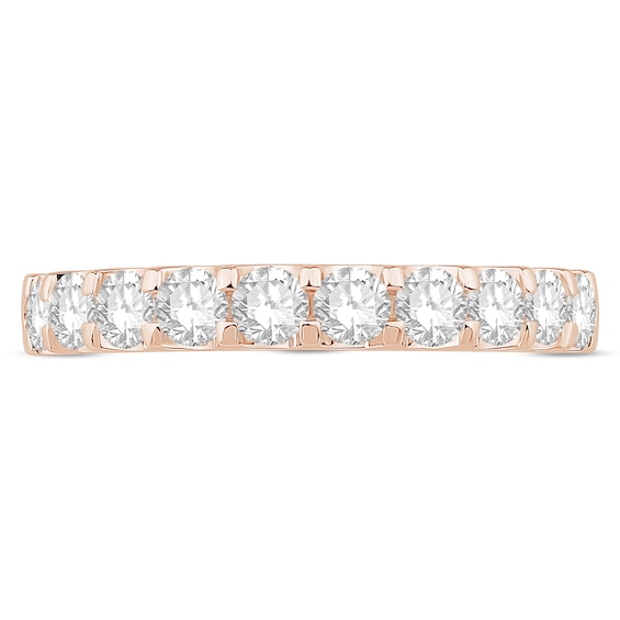 7/8 CT. T.w. Diamond Ten Stone Anniversary Band in 10K Rose Gold