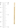 Thumbnail Image 2 of Diamond-Cut Linear Bar Drop Earrings in Hollow 10K Gold