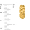 Thumbnail Image 2 of 17.3mm Ribbed Twist Hoop Earrings in Hollow 14K Gold