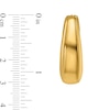 Thumbnail Image 2 of Puff Rectangular Tube Hoop Earrings in Hollow 14K Gold