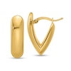 Thumbnail Image 1 of Polished V-Shaped Hoop Earrings in Hollow 14K Gold