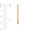 Thumbnail Image 2 of 32.5mm Rounded Triangle Hoop Earrings in Semi-Solid 14K Gold