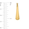 Thumbnail Image 2 of 26.7mm Graduated U-Hoop Earrings in Hollow 14K Gold