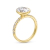 Thumbnail Image 3 of 3-1/3 CT. T.W. Oval Certified Lab-Grown Diamond Polished Frame Engagement Ring in 14K Gold (F/VS2)
