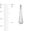 Thumbnail Image 2 of 26.7mm Graduated U-Hoop Earrings in Hollow 14K White Gold