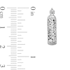 Thumbnail Image 2 of 18.0mm Diamond-Cut Square Hoop Earrings in Semi-Solid 10K White Gold