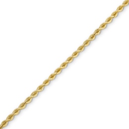 3.0mm Silk Rope™ Chain Bracelet in Solid 14K Gold - 7.5"