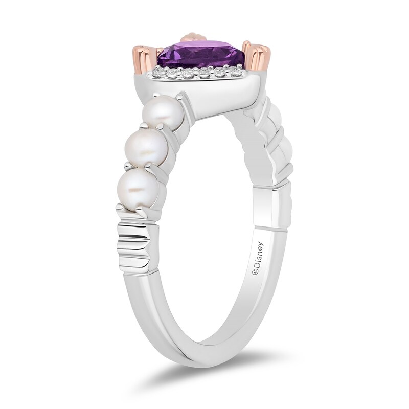 Main Image 2 of Collector’s Edition Enchanted Disney The Little Mermaid 35th Anniversary Heart Ring in Sterling Silver and 10K Rose Gold