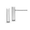 Thumbnail Image 1 of Polished Bar Stud Earrings in Solid 14K White Gold