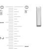 Thumbnail Image 2 of Polished Bar Stud Earrings in Solid 14K White Gold