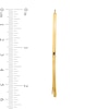 Thumbnail Image 2 of 57.9mm Curved Wire Threader Earrings in Hollow 14K Gold