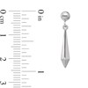 Thumbnail Image 2 of Elongated Geometric Dangle Drop Earrings in Hollow 14K White Gold