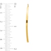Thumbnail Image 2 of 43.5mm Curved Bar Threader Earrings in Hollow 14K Gold