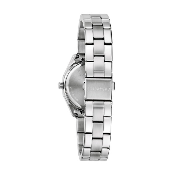 Ladies’ Caravelle by Bulova Crystal Accent Dress Sport Watch with Pink Dial (Model: 43M123)