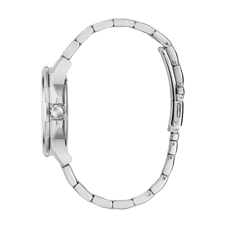 Main Image 2 of Men’s Caravelle by Bulova Automatic Dress Watch with Textured Silver-White Dial (Model: 43A159)