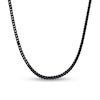 Thumbnail Image 1 of 6.0mm Satin Foxtail Chain Necklace in Solid Stainless Steel with Black Ion Plate - 24”