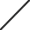 Thumbnail Image 2 of 6.0mm Satin Foxtail Chain Necklace in Solid Stainless Steel with Black Ion Plate - 24”