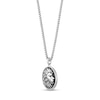 Thumbnail Image 2 of Black Spinel Lion Medallion Pendant in Sterling Silver  24”