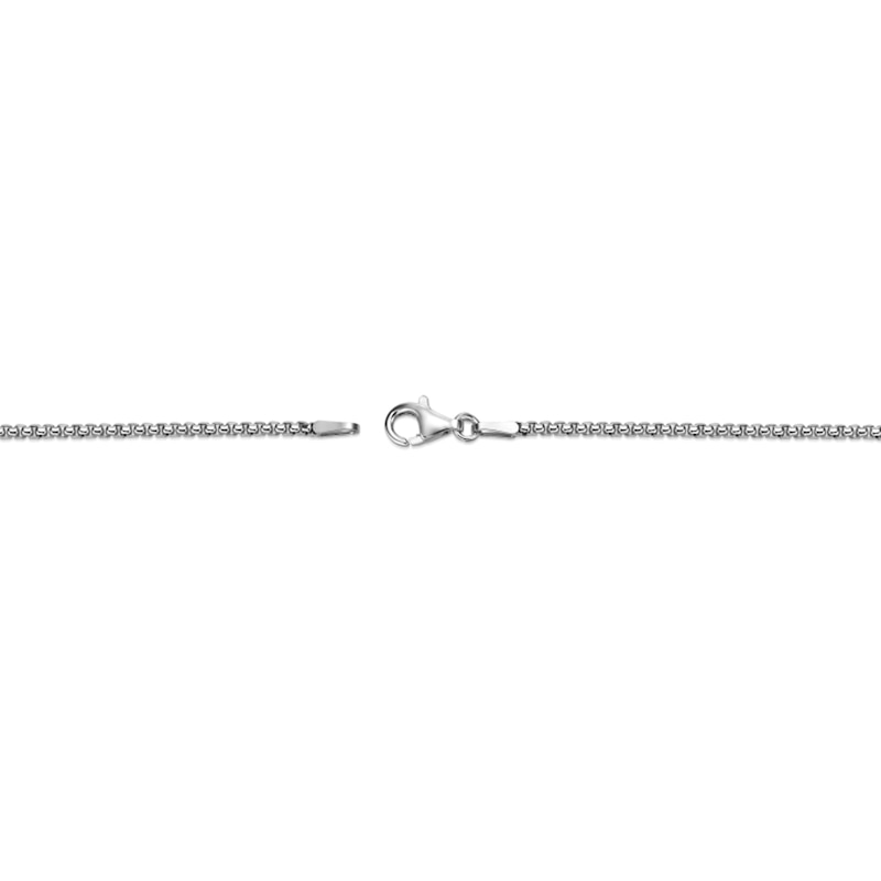 Main Image 4 of 5.0mm Black Spinel Oxidized Compass Pendant in Sterling Silver - 24"