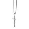Thumbnail Image 2 of Oxidized Dagger Pendant in Sterling Silver with Black Rhodium Plate - 24"