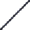 Thumbnail Image 3 of 6.0mm Labradorite and Black Agate Bead Bracelet in Sterling Silver - 9.7”
