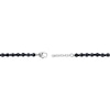 Thumbnail Image 4 of 6.0mm Labradorite and Black Agate Bead Bracelet in Sterling Silver - 9.7”