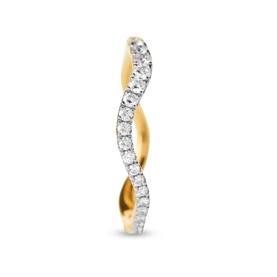 PDPAOLAâ¢ at Zales 1/2 CT. T.W. Lab-Grown Diamond Wavy Ring in 18K Gold