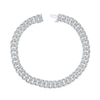Thumbnail Image 1 of 1 CT. T.W. Certified Lab-Grown Diamond Cuban Curb Chain Bracelet in Sterling Silver (I/SI2) - 7.25"