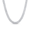 Thumbnail Image 1 of 5 CT. T.W. Certified Lab-Grown Diamond Cuban Curb Chain Necklace in Sterling Silver (I/SI2)