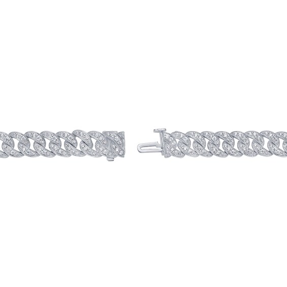 5 CT. T.w. Lab-Grown Diamond Cuban Curb Chain Necklace in Sterling Silver (I/Si2)