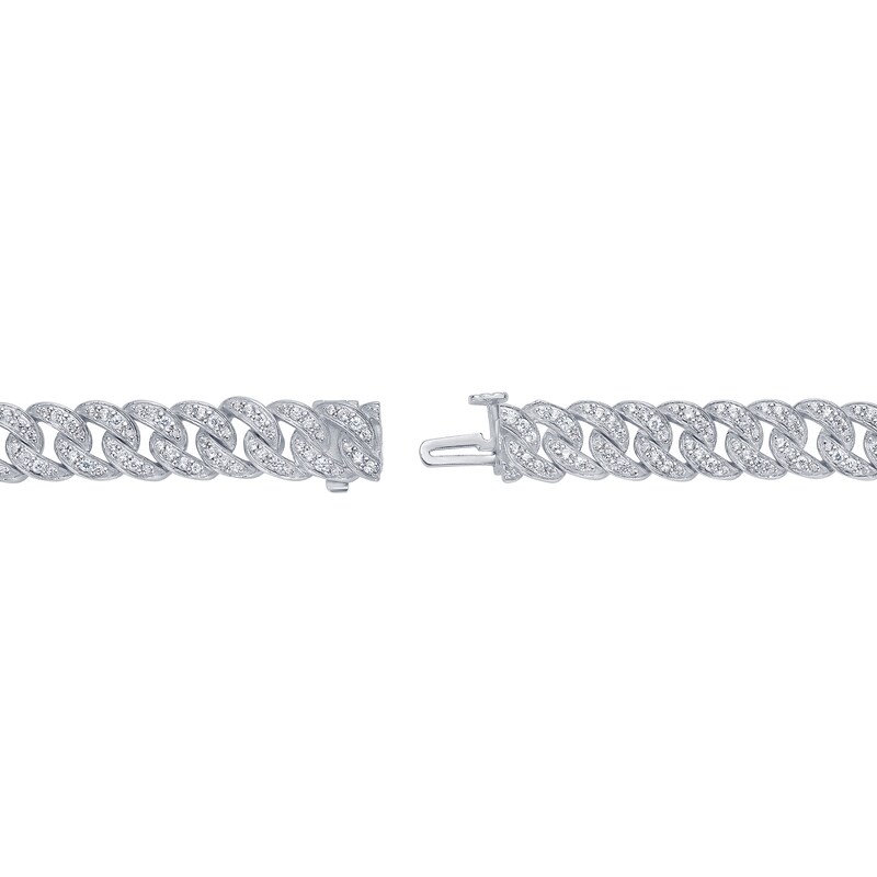 Main Image 2 of 5 CT. T.W. Certified Lab-Grown Diamond Cuban Curb Chain Necklace in Sterling Silver (I/SI2)