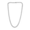 Thumbnail Image 3 of 5 CT. T.W. Certified Lab-Grown Diamond Cuban Curb Chain Necklace in Sterling Silver (I/SI2)