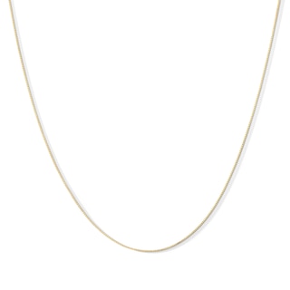 Main Image 1 of 0.55mm Box Chain Necklace in Solid 10K Gold - 20"