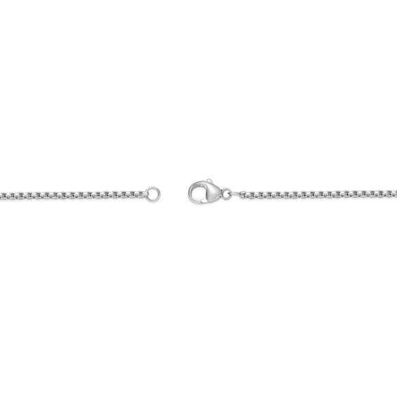 Black Spinel Edge Cross Pendant in Sterling Silver - 22â