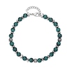 Thumbnail Image 1 of 6.0mm Malachite Bead Strand Bracelet in Stainless Steel - 10.25”