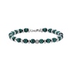 Thumbnail Image 2 of 6.0mm Malachite Bead Strand Bracelet in Stainless Steel - 10.25”