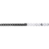Thumbnail Image 2 of 8.5mm White Howlite Bead and Box Chain Half-and-Half Bracelet in Stainless Steel with Black Ion Plate - 8.5”