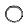 Thumbnail Image 4 of 12.0mm Antique-Finish Link Chain Bracelet in Solid Stainless Steel with Black Ion Plate - 8.5"