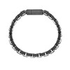 Thumbnail Image 4 of 11.5mm Link Chain Bracelet in Solid Stainless Steel and Black Ion Plate - 8.5"
