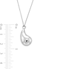 Thumbnail Image 3 of Teardrop Pendant in Solid Sterling Silver