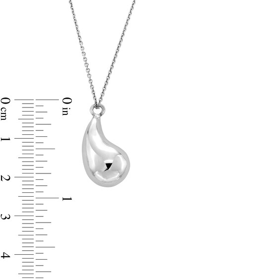Teardrop Pendant in Solid Sterling Silver