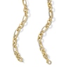 Thumbnail Image 3 of Diamond-Cut Alternating Glitter Link Chain Necklace in Hollow 10K Gold