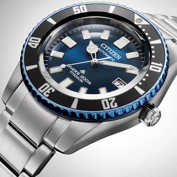 Limited Edition Citizen Promaster Fujitsubo Dive Super Titaniumâ¢ Automatic Watch with Blue Dial (Model: Nb6026-56L)