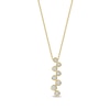 Thumbnail Image 1 of 1/5 CT. T.W. Certified Lab-Grown Diamond Bezel-Set Zig-Zag Drop Pendant in 10K Gold (F/SI2)