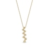 Thumbnail Image 3 of 1/5 CT. T.W. Certified Lab-Grown Diamond Bezel-Set Zig-Zag Drop Pendant in 10K Gold (F/SI2)