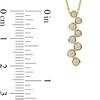 Thumbnail Image 4 of 1/5 CT. T.W. Certified Lab-Grown Diamond Bezel-Set Zig-Zag Drop Pendant in 10K Gold (F/SI2)