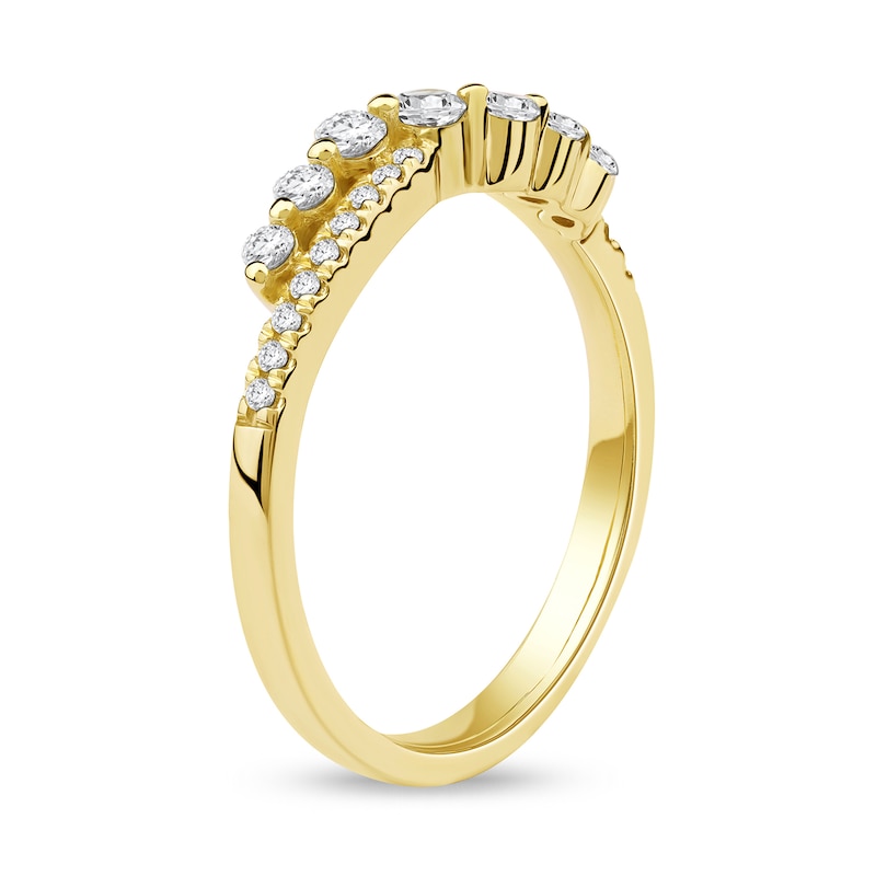 Main Image 2 of 1/3 CT. T.W. Certified Lab-Grown Diamond Crossover Ring in 10K Gold (F/SI2)